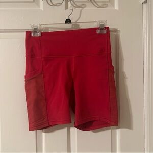 Fabletics Women's Hot Pink Biker Shorts